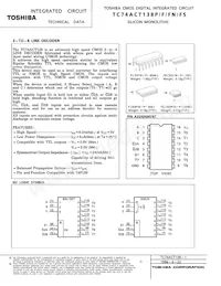 TC74ACT138P(F) Datasheet Cover