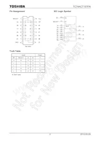 TC74ACT157FN Datasheet Page 2