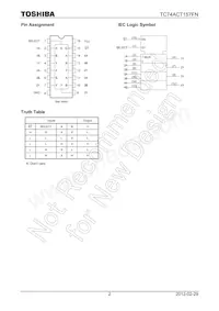 TC74ACT157FN Datasheet Pagina 2