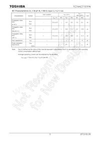 TC74ACT157FN Datasheet Pagina 5