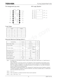 TC74LCX00FN(F Datasheet Page 2