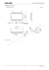 TC74VHC02FTELM Datasheet Page 5