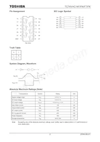 TC74VHC14FT(EK2 Datenblatt Seite 2