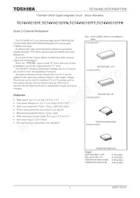 TC74VHC157FTEL Datasheet Cover