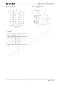 TC74VHC157FTEL Datasheet Pagina 2