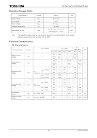 TC74VHC157FTEL Datasheet Pagina 4