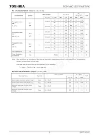 TC74VHC157FTEL Datasheet Page 5