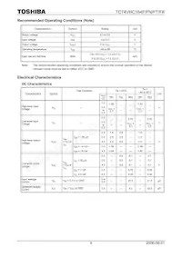TC74VHC164FTELM Datasheet Page 4