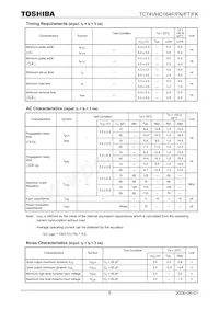 TC74VHC164FTELM Datasheet Page 5