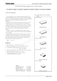 TC74VHCT138AFTEL Datasheet Cover