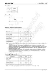 TC7MB3245CFT-EL(M) Datasheet Page 2