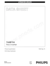 74ABT04N Datenblatt Cover