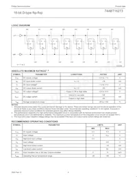 74ABT16273DL Datasheet Page 5