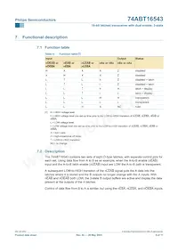 74ABT16543BB Datasheet Page 6