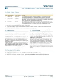 74ABT2240PW Datasheet Page 15