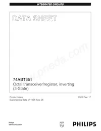 74ABT651PW Datasheet Cover