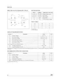 74AC125TTR Datasheet Page 2