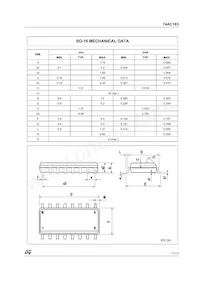 74AC163TTR Datasheet Page 11