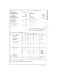 74ACT521MTCX Datasheet Page 3