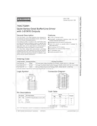 74ACTQ541SCX Datasheet Cover