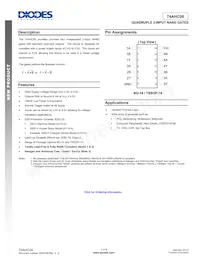 74AHC00T14-13 Datasheet Cover