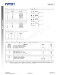 74AHC00T14-13 Datasheet Page 2