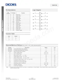 74AHC04T14-13 Datasheet Pagina 2