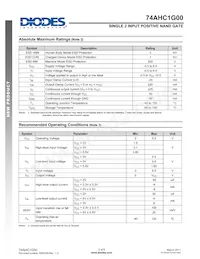 74AHC1G00W5-7 Datasheet Pagina 3