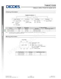 74AHC1G00W5-7 Datasheet Page 6
