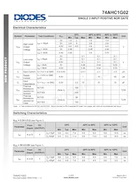74AHC1G02W5-7 Datasheet Pagina 4