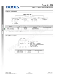 74AHC1G02W5-7 Datasheet Pagina 6