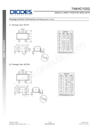 74AHC1G02W5-7 Datasheet Page 7