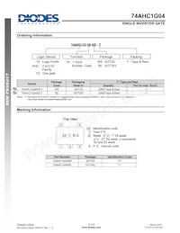 74AHC1G04W5-7 Datasheet Page 6