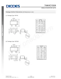 74AHC1G04W5-7 Datasheet Page 7