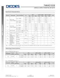 74AHC1G32W5-7 Datasheet Page 4