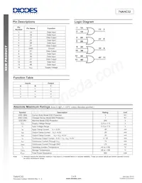 74AHC32T14-13 Datasheet Page 2