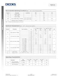 74AHC32T14-13 Datasheet Page 3