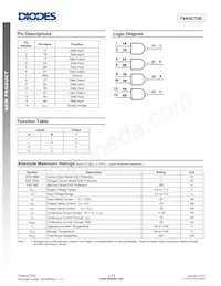 74AHCT00S14-13 Datasheet Pagina 2