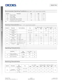 74AHCT04T14-13 Datasheet Page 3