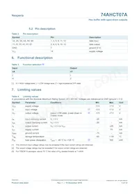 74AHCT07APWJ Datasheet Page 3