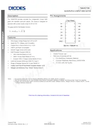 74AHCT08S14-13 Datenblatt Cover