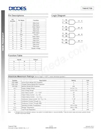 74AHCT08S14-13 Datasheet Page 2