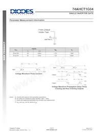 74AHCT1G04W5-7 Datasheet Page 5