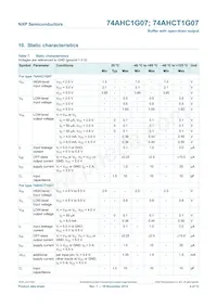 74AHCT1G07GV Datasheet Page 5