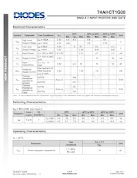 74AHCT1G08SE-7 Datasheet Page 4