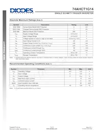 74AHCT1G14W5-7 Datasheet Page 3