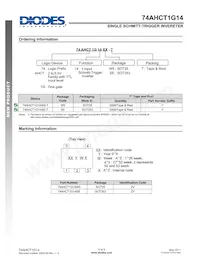 74AHCT1G14W5-7 Datasheet Page 6