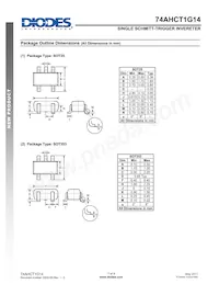 74AHCT1G14W5-7 Datasheet Page 7