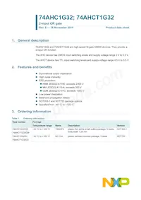 74AHCT1G32GW Datasheet Page 2