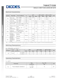 74AHCT1G86W5-7 Datasheet Page 4